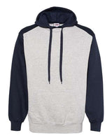 Badger 1249 Sport Athletic Fleece Hooded Sweatshirt #color_Oxford/ Navy