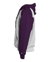 Badger 1249 Sport Athletic Fleece Hooded Sweatshirt #color_Oxford/ Purple