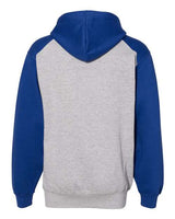 Badger 1249 Sport Athletic Fleece Hooded Sweatshirt #color_Oxford/ Royal