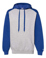 Badger 1249 Sport Athletic Fleece Hooded Sweatshirt #color_Oxford/ Royal