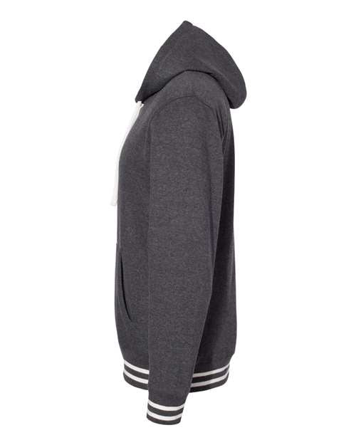 J America JA8649 Adult Relay Hooded Sweatshirt #color_BLACK