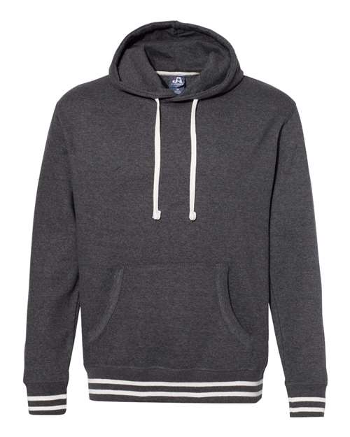 J America JA8649 Adult Relay Hooded Sweatshirt #color_BLACK