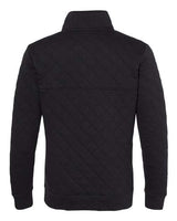 J America JA8890 Adult Quilted Snap Pullover #color_BLACK