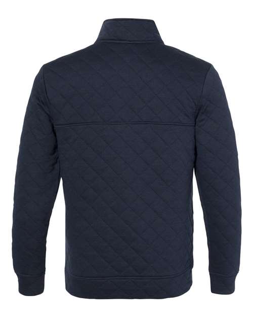 J America JA8890 Adult Quilted Snap Pullover #color_NAVY