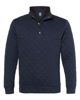 J America JA8890 Adult Quilted Snap Pullover #color_NAVY