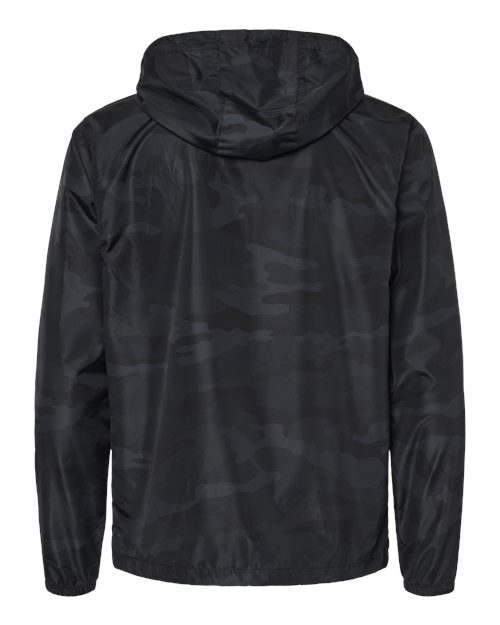 Independent Trading Co. EXP54LWZ Lightweight Windbreaker Full-Zip Jacket #color_Black Camo