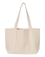 Q-Tees Q125800 20L Small Deluxe Tote #color_Natural/ Natural