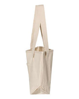 Q-Tees Q125800 20L Small Deluxe Tote #color_Natural/ Natural