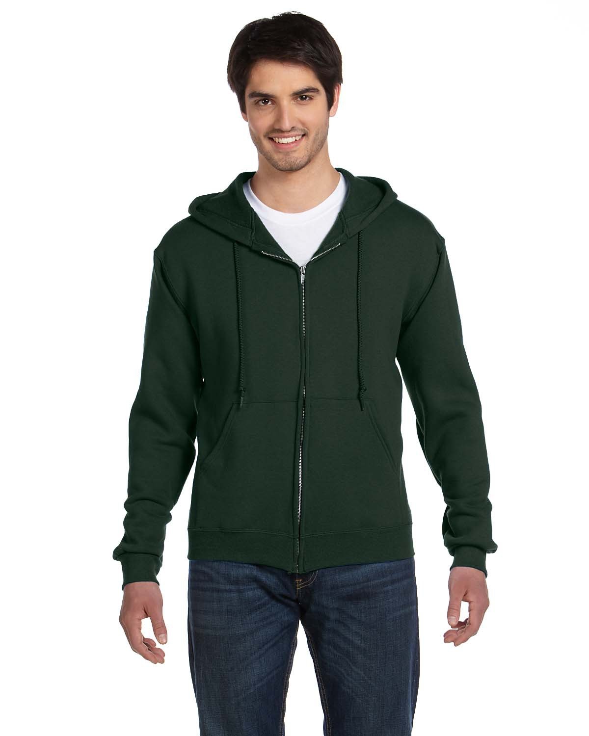 Fruit of the Loom 82230 Adult Supercotton Full-Zip Hooded Sweatshirt