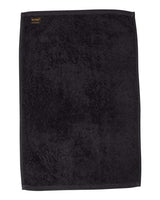Q-Tees T200 Hemmed Hand Towel #color_Black