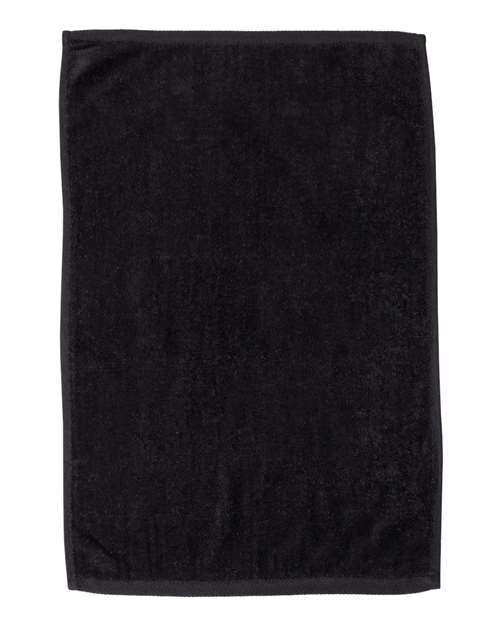 Q-Tees T200 Hemmed Hand Towel #color_Black
