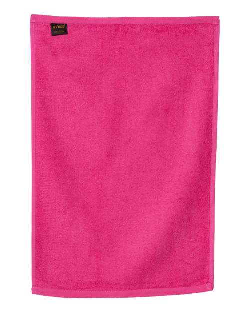 Q-Tees T200 Hemmed Hand Towel #color_Hot Pink