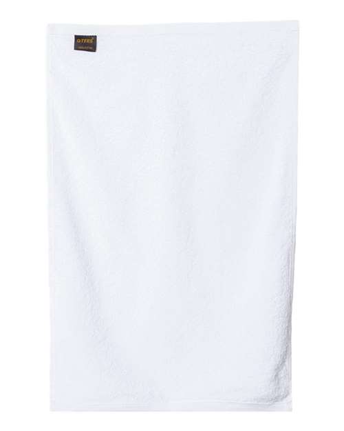 Q-Tees T200 Hemmed Hand Towel #color_White