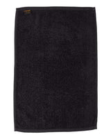 Q-Tees T300 Deluxe Hemmed Hand Towel #color_Black