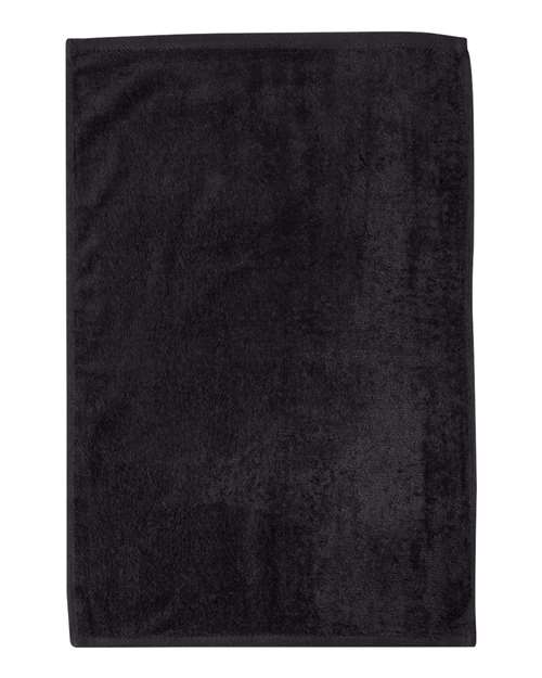 Q-Tees T300 Deluxe Hemmed Hand Towel #color_Black