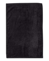 Q-Tees T300 Deluxe Hemmed Hand Towel #color_Black