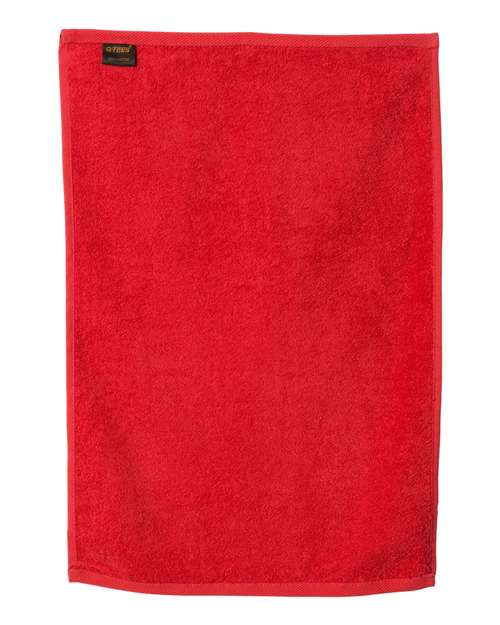 Q-Tees T300 Deluxe Hemmed Hand Towel #color_Red