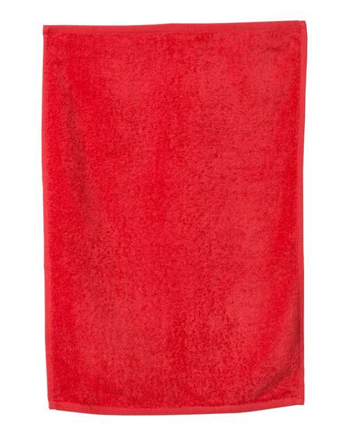 Q-Tees T300 Deluxe Hemmed Hand Towel #color_Red