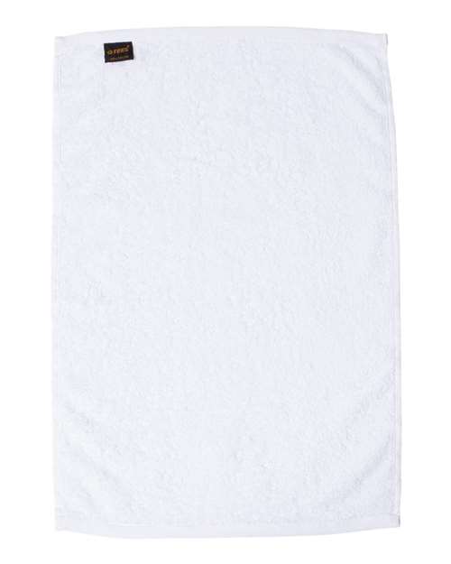 Q-Tees T300 Deluxe Hemmed Hand Towel #color_White