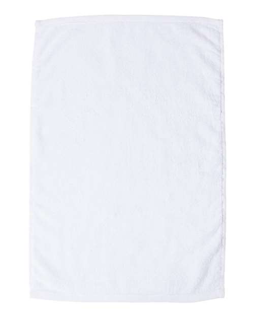 Q-Tees T300 Deluxe Hemmed Hand Towel #color_White