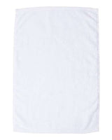 Q-Tees T300 Deluxe Hemmed Hand Towel #color_White