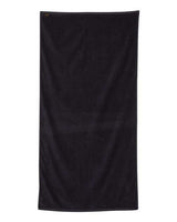 Q-Tees QV3060 Velour Beach Towel #color_Black