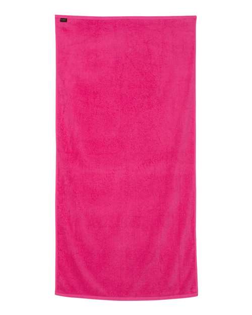 Q-Tees QV3060 Velour Beach Towel #color_Hot Pink
