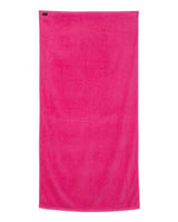 Q-Tees QV3060 Velour Beach Towel #color_Hot Pink