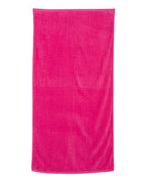 Q-Tees QV3060 Velour Beach Towel #color_Hot Pink
