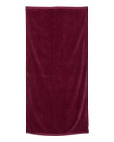 Q-Tees QV3060 Velour Beach Towel #color_Maroon