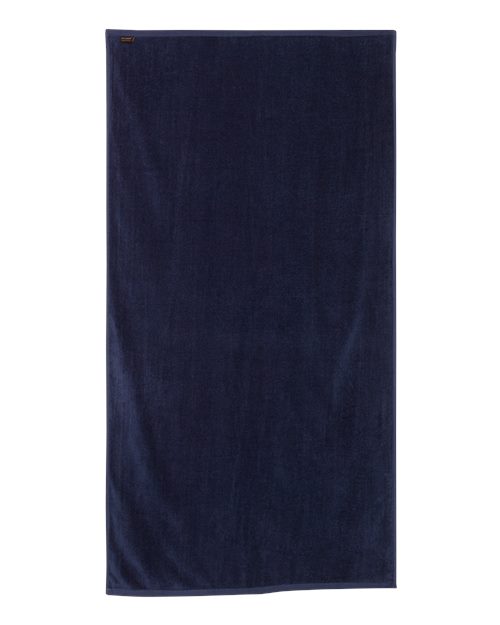 Q-Tees QV3060 Velour Beach Towel #color_Navy