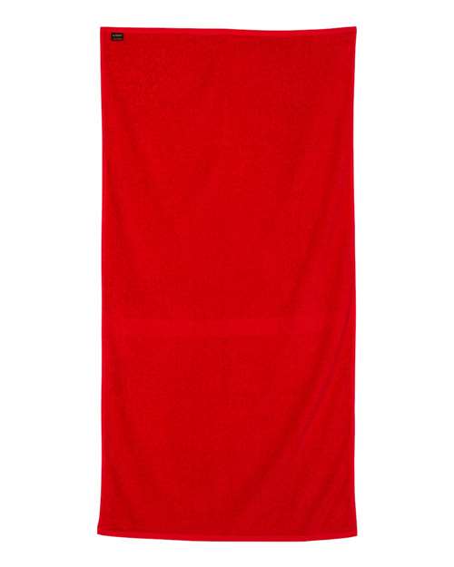 Q-Tees QV3060 Velour Beach Towel #color_Red