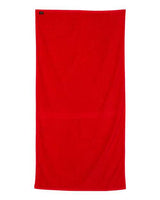 Q-Tees QV3060 Velour Beach Towel #color_Red