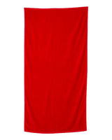 Q-Tees QV3060 Velour Beach Towel #color_Red