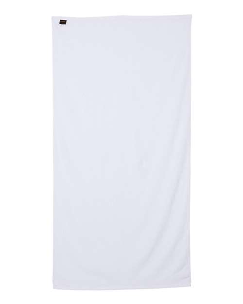 Q-Tees QV3060 Velour Beach Towel #color_White