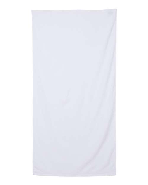 Q-Tees QV3060 Velour Beach Towel #color_White