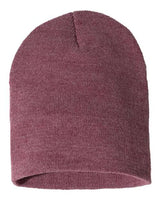""Sportsman SP08 8" Beanie" #color_Heather Cardinal"
