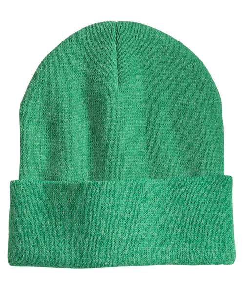 "Sportsman SP12 12" Solid Cuffed Beanie #color_Heather Kelly"