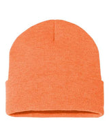 "Sportsman SP12 12" Solid Cuffed Beanie #color_Heather Orange"