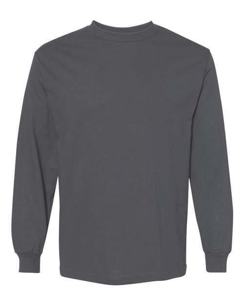 Alstyle AL1304 Adult 6.0 oz., 100% Cotton Long-Sleeve T-Shirt #color_CHARCOAL