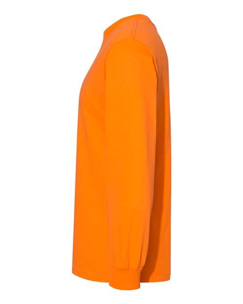 Alstyle AL1304 Adult 6.0 oz., 100% Cotton Long-Sleeve T-Shirt #color_ORANGE