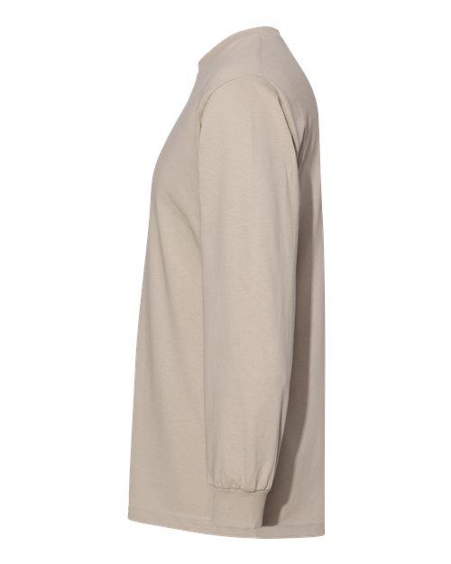 Alstyle AL1304 Adult 6.0 oz., 100% Cotton Long-Sleeve T-Shirt #color_SAND