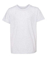 Bella + Canvas 3413Y Youth Triblend Short-Sleeve T-Shirt #color_WHITE FLK TRBLND
