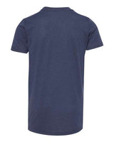 Bella + Canvas 3413Y Youth Triblend Short-Sleeve T-Shirt #color_SOLID NVY TRBLND