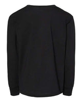 Bella + Canvas 3501T Youth Toddler Jersey Long Sleeve T-Shirt #color_BLACK