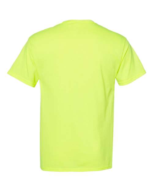 Hanes 5170 Unisex 50/50 T-Shirt #color_SAFETY GREEN