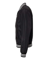 Independent Trading Co. EXP52BMR Lightweight Bomber Jacket #color_Black/ White Stripe