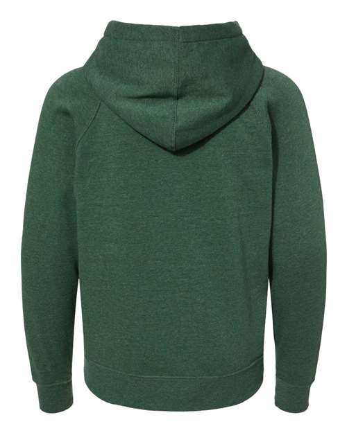 Independent Trading Co. PRM15YSB Youth Lightweight Special Blend Raglan Hooded Sweatshirt #color_Moss