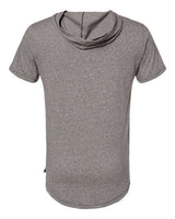 Next Level 2022 Unisex Mock Twist Short Sleeve Hoody T-Shirt #color_HEATHER GRAY