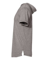 Next Level 2022 Unisex Mock Twist Short Sleeve Hoody T-Shirt #color_HEATHER GRAY